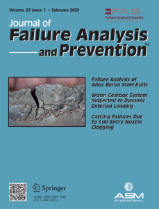 Journal of Failure Analysis and Prevention cover