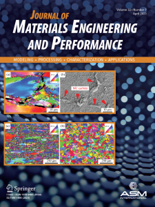 Journal of Materials Engineering and Performance cover