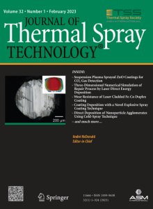 Journal of Thermal Spray Technology cover