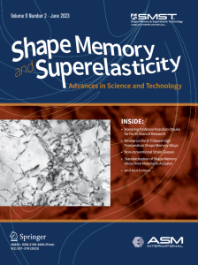 Shape Memory and Superelasticity cover